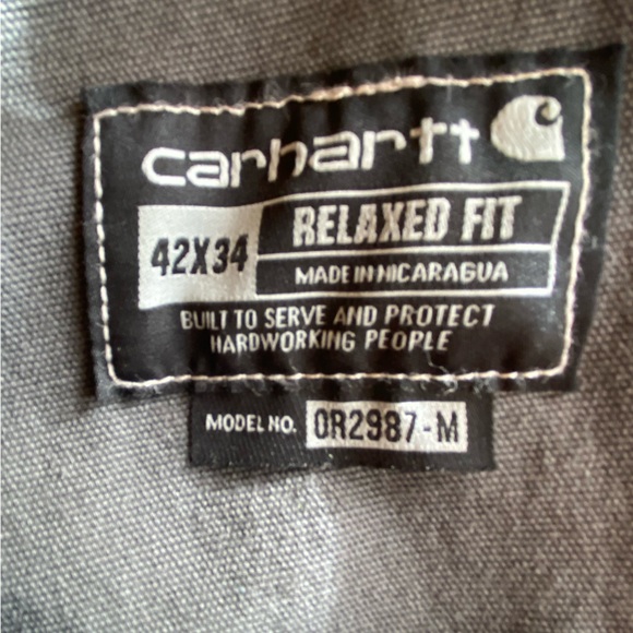 NWOT **NEVER WORN** Carhartt Relaxed Fit Duck Overalls (Unlined) - Picture 3 of 4